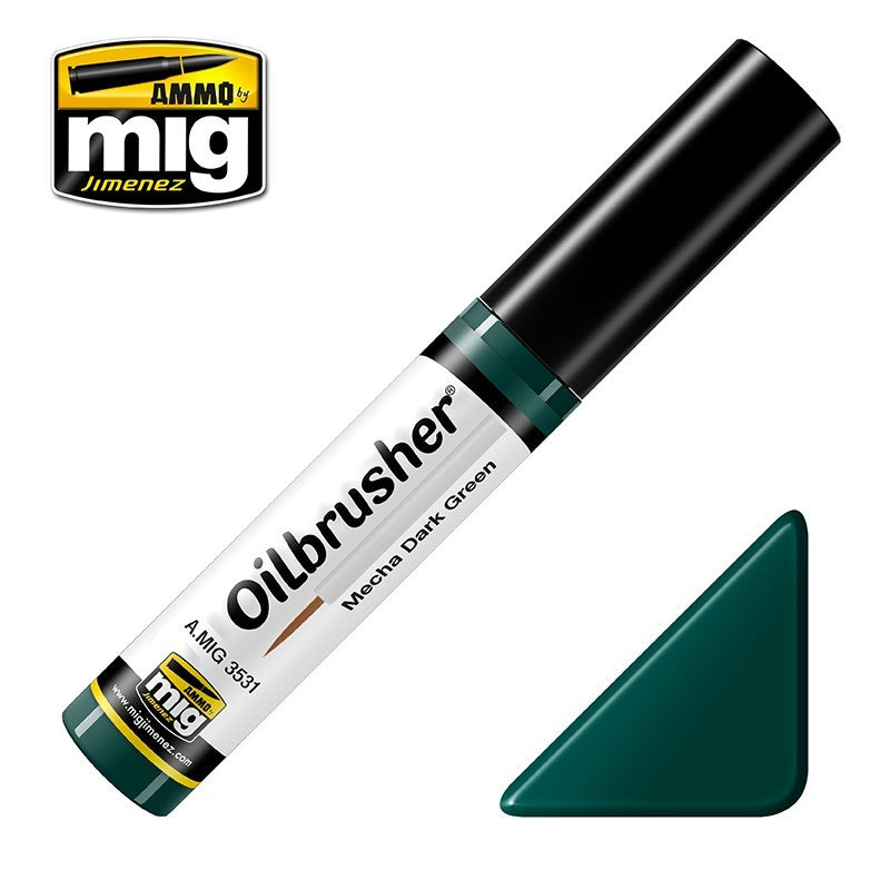 Ammo by MIG Oilbrusher Mecha Dark Green