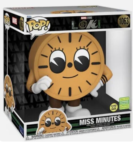 Loki - Miss Minutes SDCC 2022 Summer Convention Exclusive Glow in the Dark 10" Jumbo Pop! Vinyl