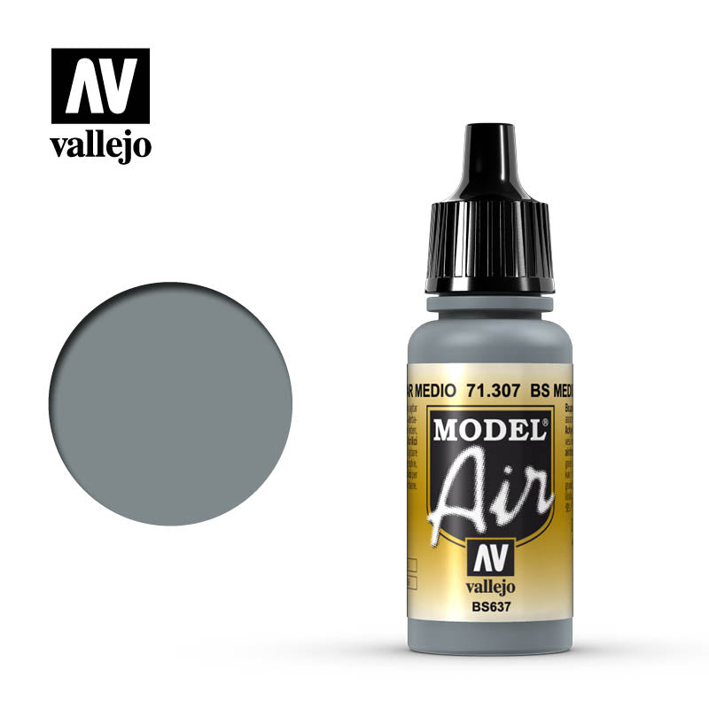 Vallejo Model Air BS Medium Sea Grey 17 ml