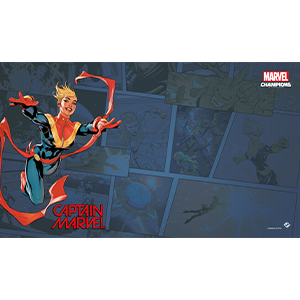 Marvel Champions LCG Captain Marvel Game Mat - Ozzie Collectables