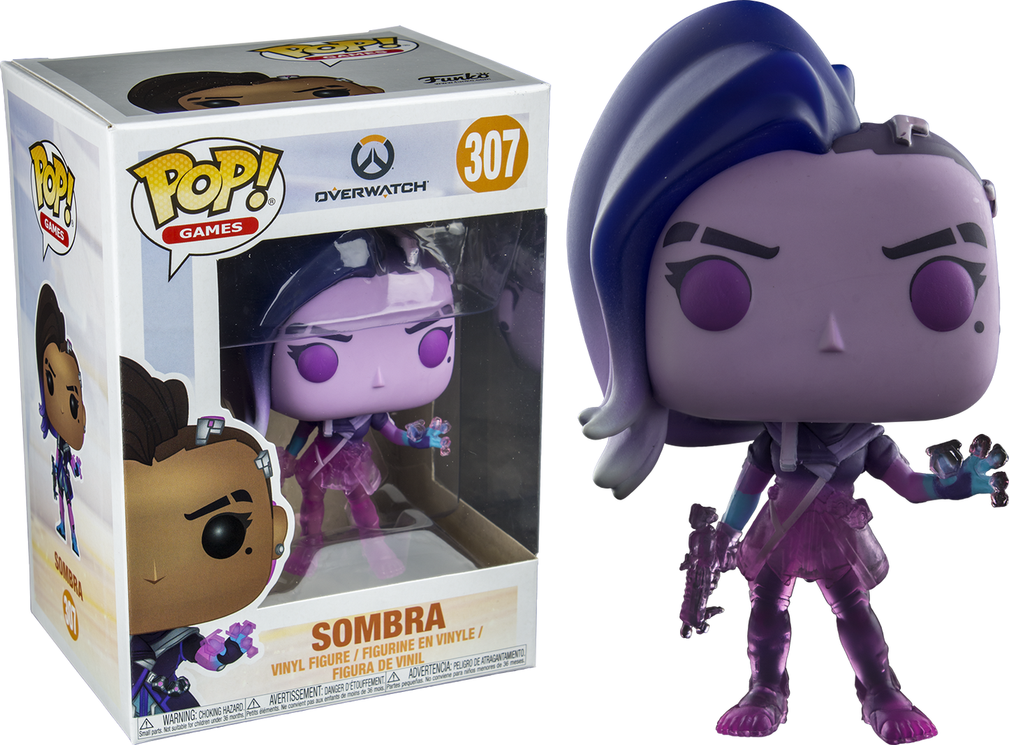 Sombra (Translucent) - Overwatch Games Pop! Vinyl #307 - Ozzie Collectables