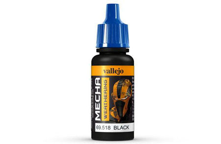 Vallejo Mecha Colour Black Wash 17ml Acrylic Paint - Ozzie Collectables