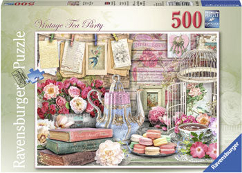 Ravensburger - Vintage Tea Party Puzzle 500 pieces - Ozzie Collectables