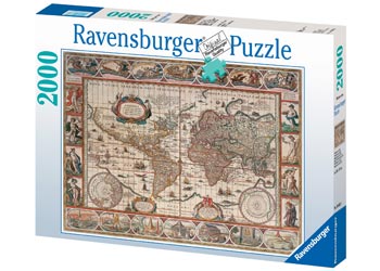 Ravensburger - Map of World From 1650 Puzzle 2000 pieces - Ozzie Collectables