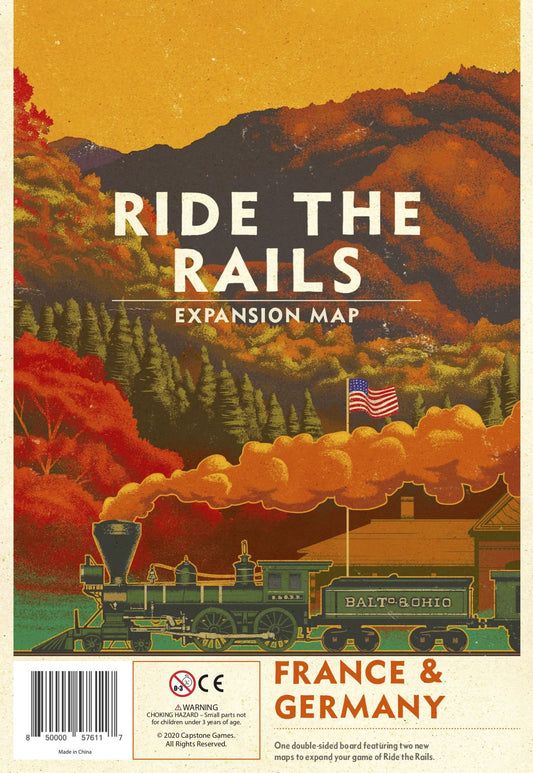 Ride the Rails France and Germany Map