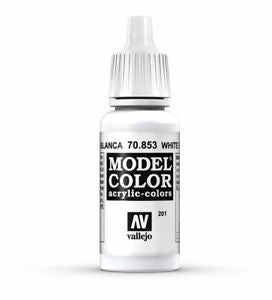 Vallejo Model Colour White Glaze 17 ml - Ozzie Collectables
