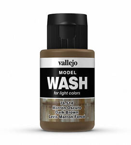 Vallejo Model Wash Dark Brown 35 ml - Ozzie Collectables