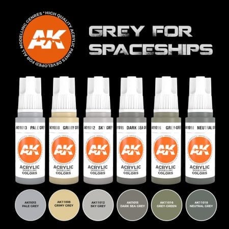 Ak Interactive 3Gen Sets - Grey For Spaceships