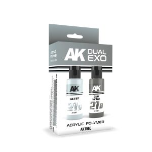 AK Interactive - Silver & Gun Metal Dual Exo Set