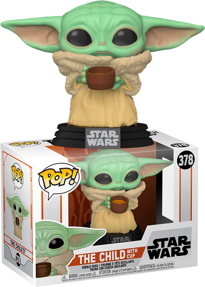 Star Wars: The Mandalorian - The Child with Cup Pop! Vinyl - Ozzie Collectables