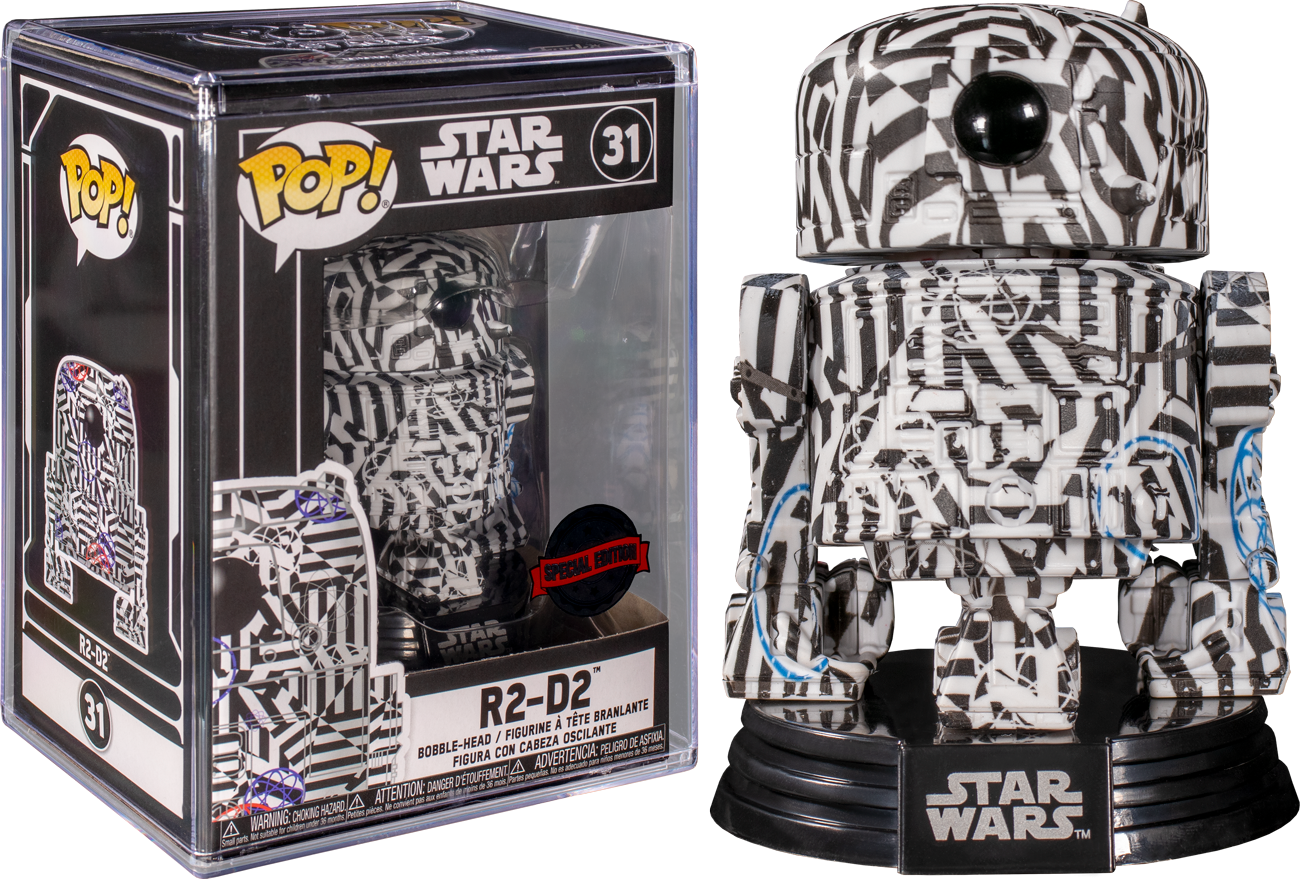 Star Wars - R2-D2 (Futura) US Exclusive Pop! Vinyl with Protector - Ozzie Collectables