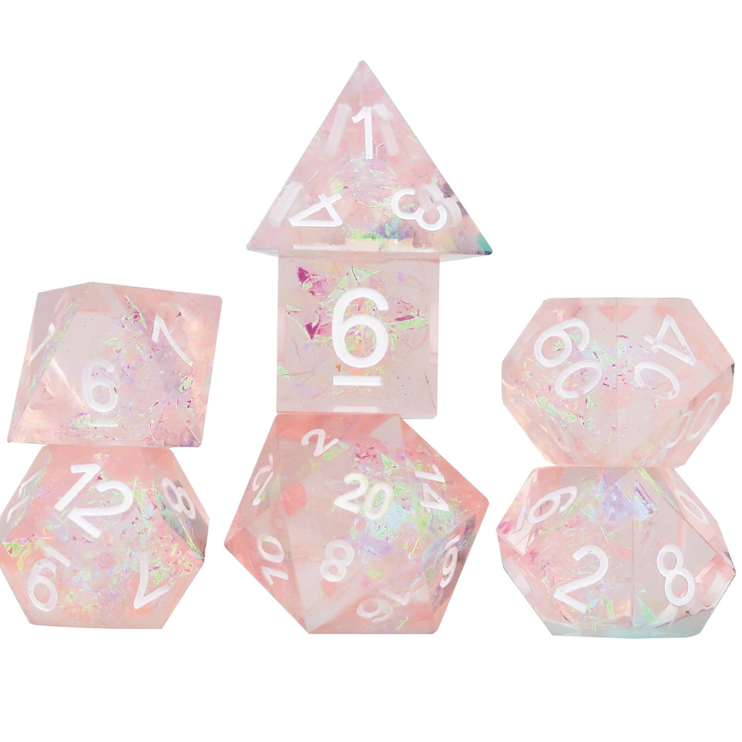 Sirius Dice - Sharp Pink Fairy Dice Set 7