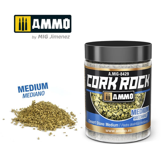 Ammo by MIG - Dioramas - Terraform Cork Rock - Desert Stone Medium 100ml