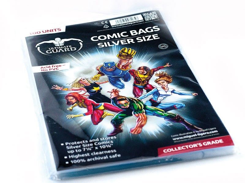 Ultimate Guard Comic Bags Silver Size (100)