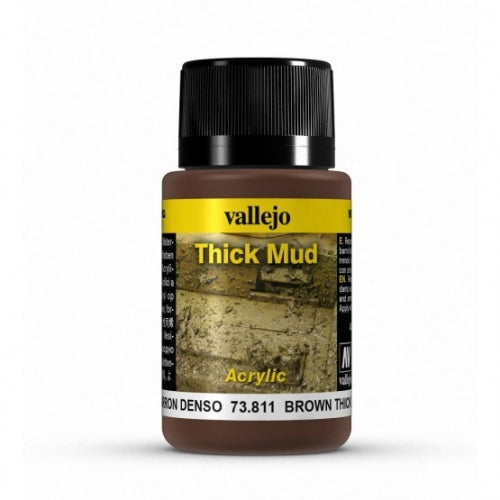 Vallejo Weathering Effects Brown Thick Mud 40 ml - Ozzie Collectables