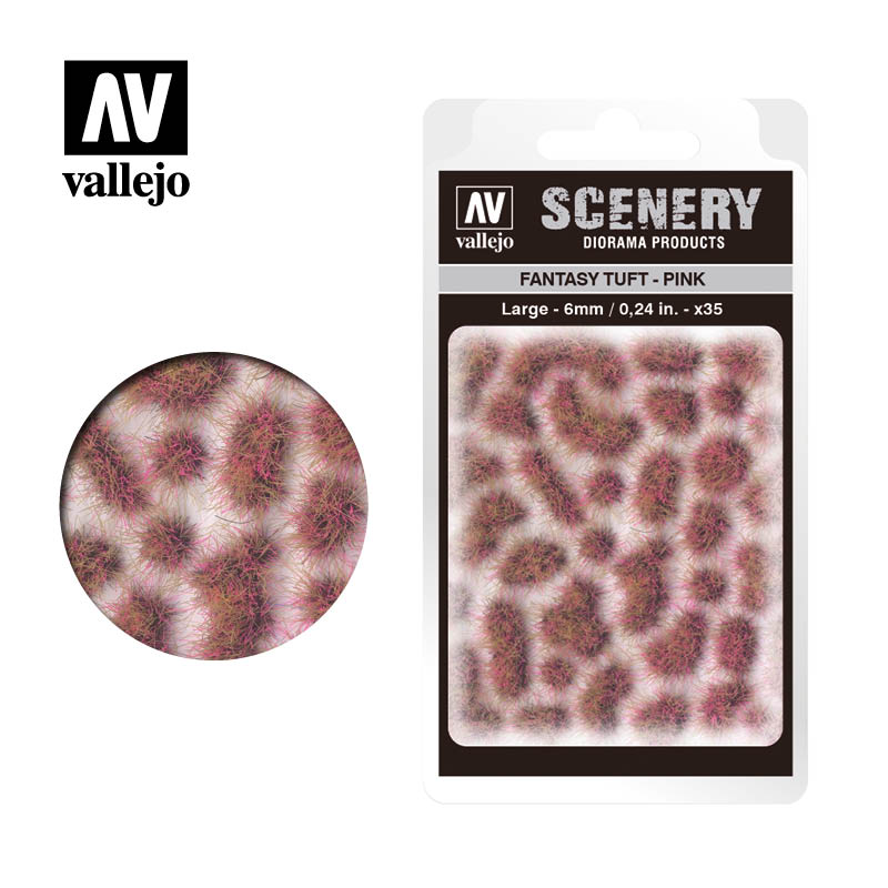 Vallejo Scenery - Fantasy Tuft - Large - Pink - Ozzie Collectables